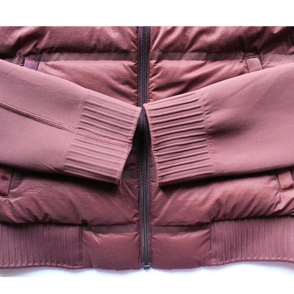 Lululemon Down and Around Bomber Reversible / Size 4 / Dark Cedar Goose Down - Picture 8 of 13